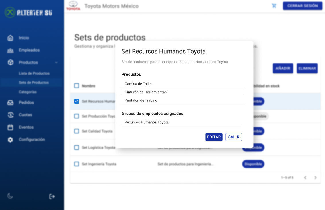 mockup set productos