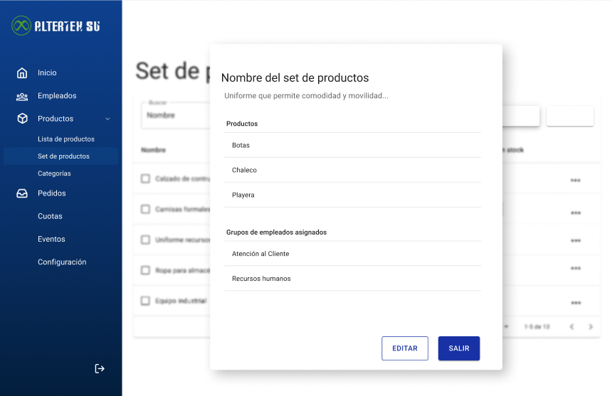 mockup set productos
